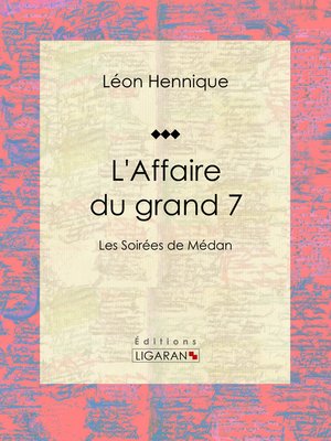 cover image of L'Affaire du grand 7